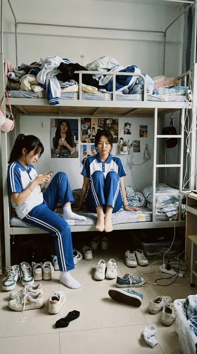 Dorm daily life iPhone shot prompt